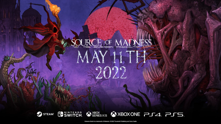 Source of Madness, el roguelite de acción y desplazamiento lateral con ambientación lovecraftiana, saldrá a la venta el 11 de mayo