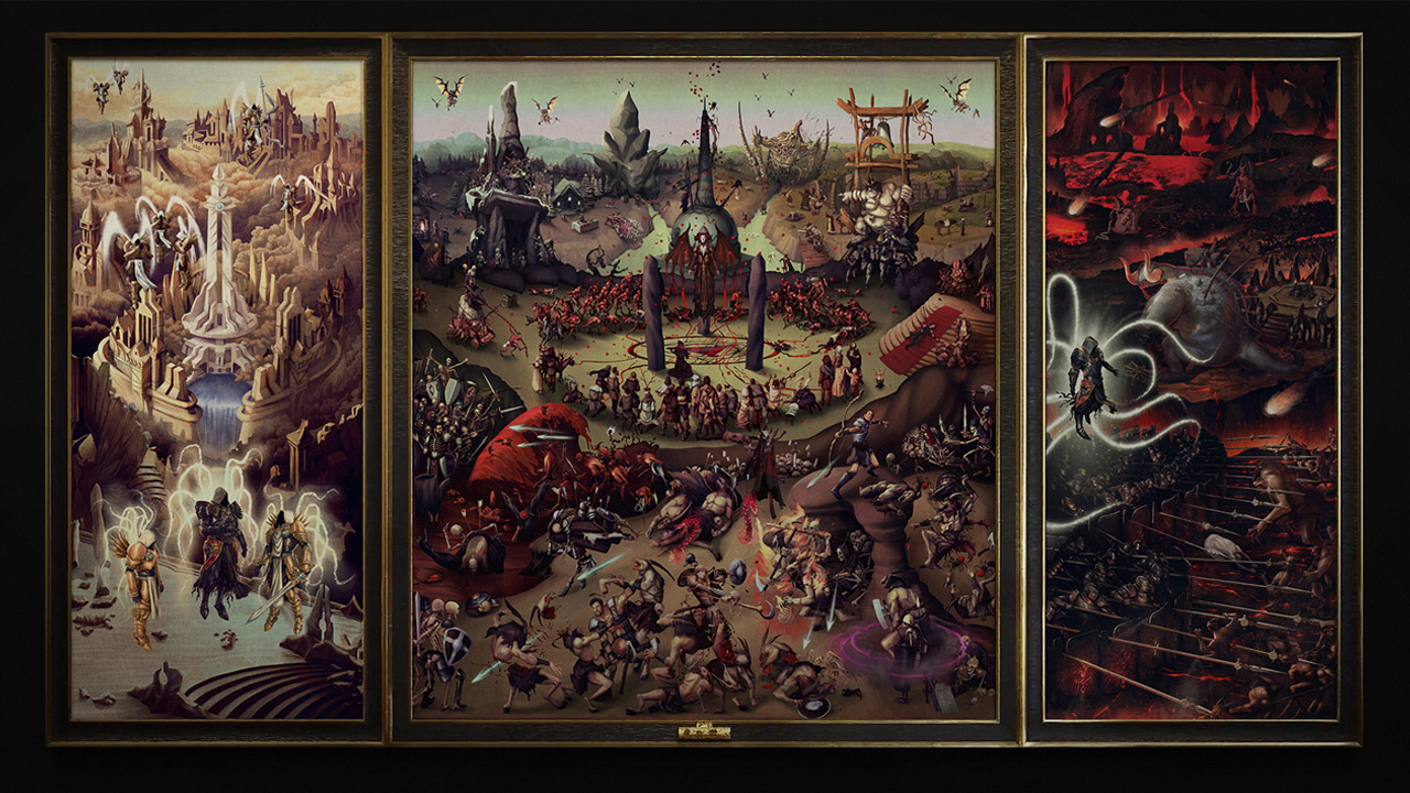 Nuevo tríptico del arte de Diablo IV
