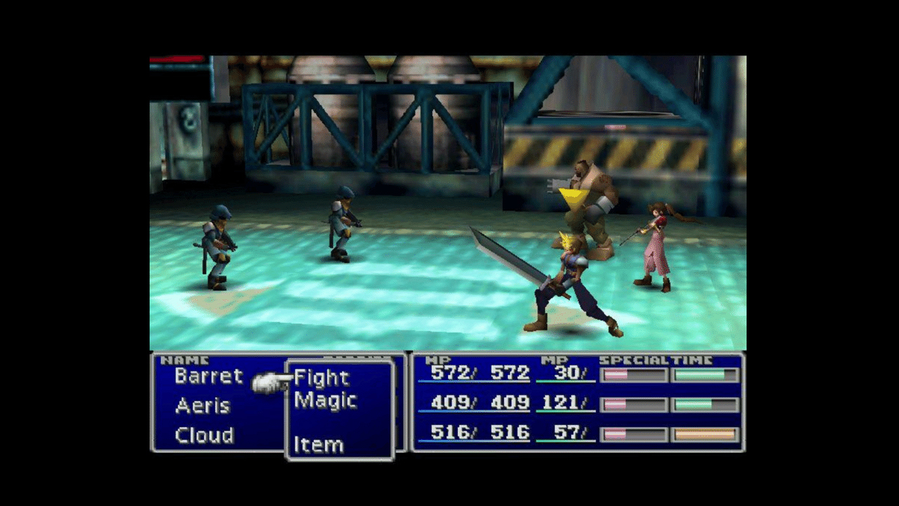 En Final Fantasy VII el sistema de Materias revolucionó el combate por turnos.